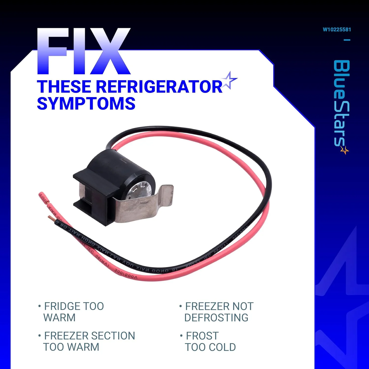 W10225581 Refrigerator Bimetal Defrost Thermostat for Whirlpool Kenmore - Image 5