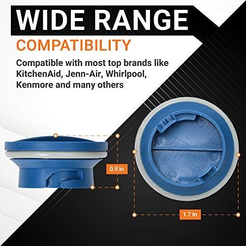 W10524920 Dishwasher Rinse Aid Cap - For KitchenAid Whirlpool Dishwashers - Replaces W10482848 - Image 3