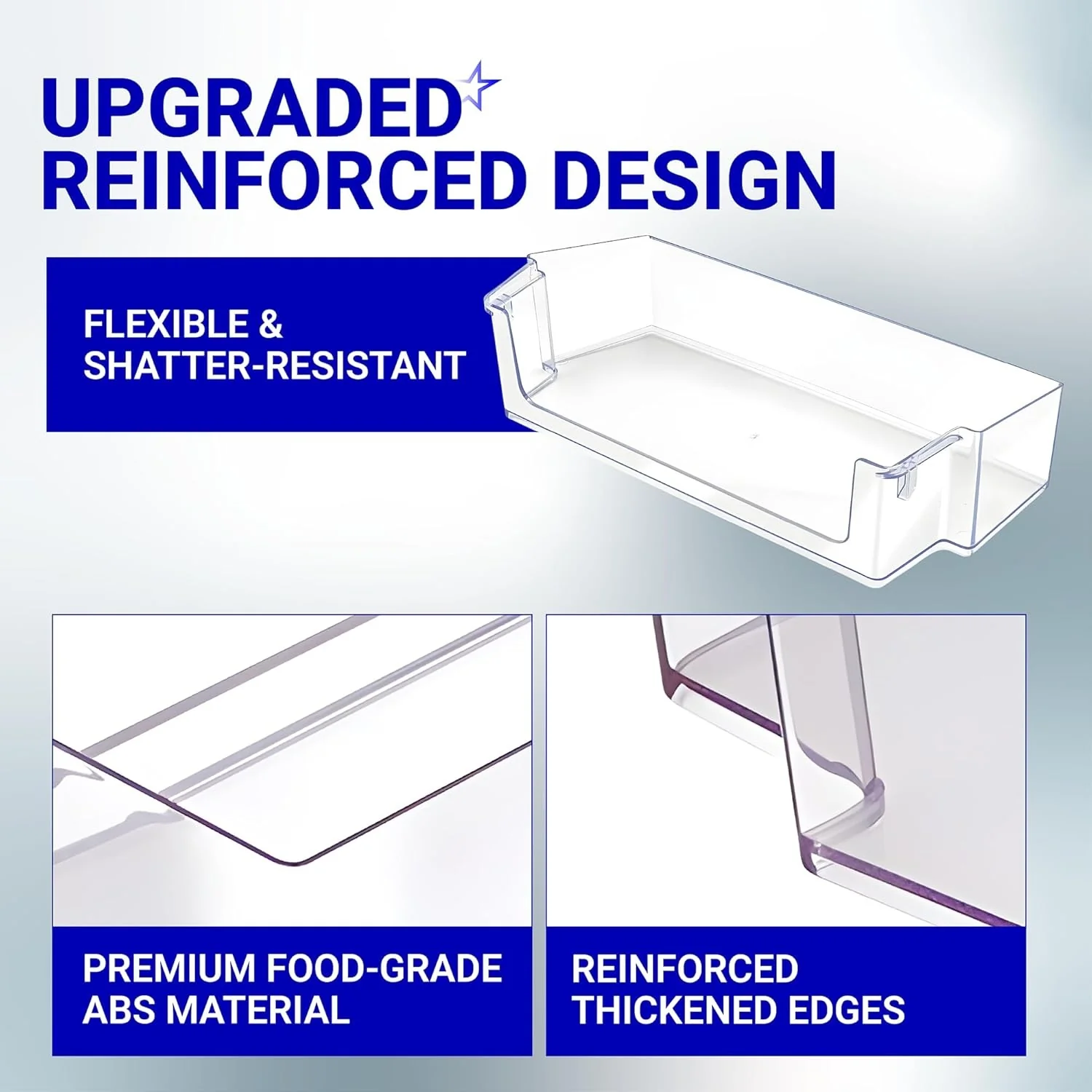 W10900538 W11239961 Refrigerator Door Shelf Bin (Right) for Whirlpool Refrigerator - 2 Pack - Image 5