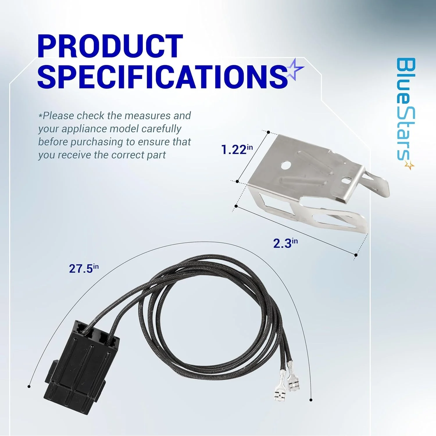 WB2X8228 WB62X5358 Element Receptacle & Wire Kit for GE Hotpoint Kenmore Electric Ranges & Cooktops - 2 Pack - Image 2
