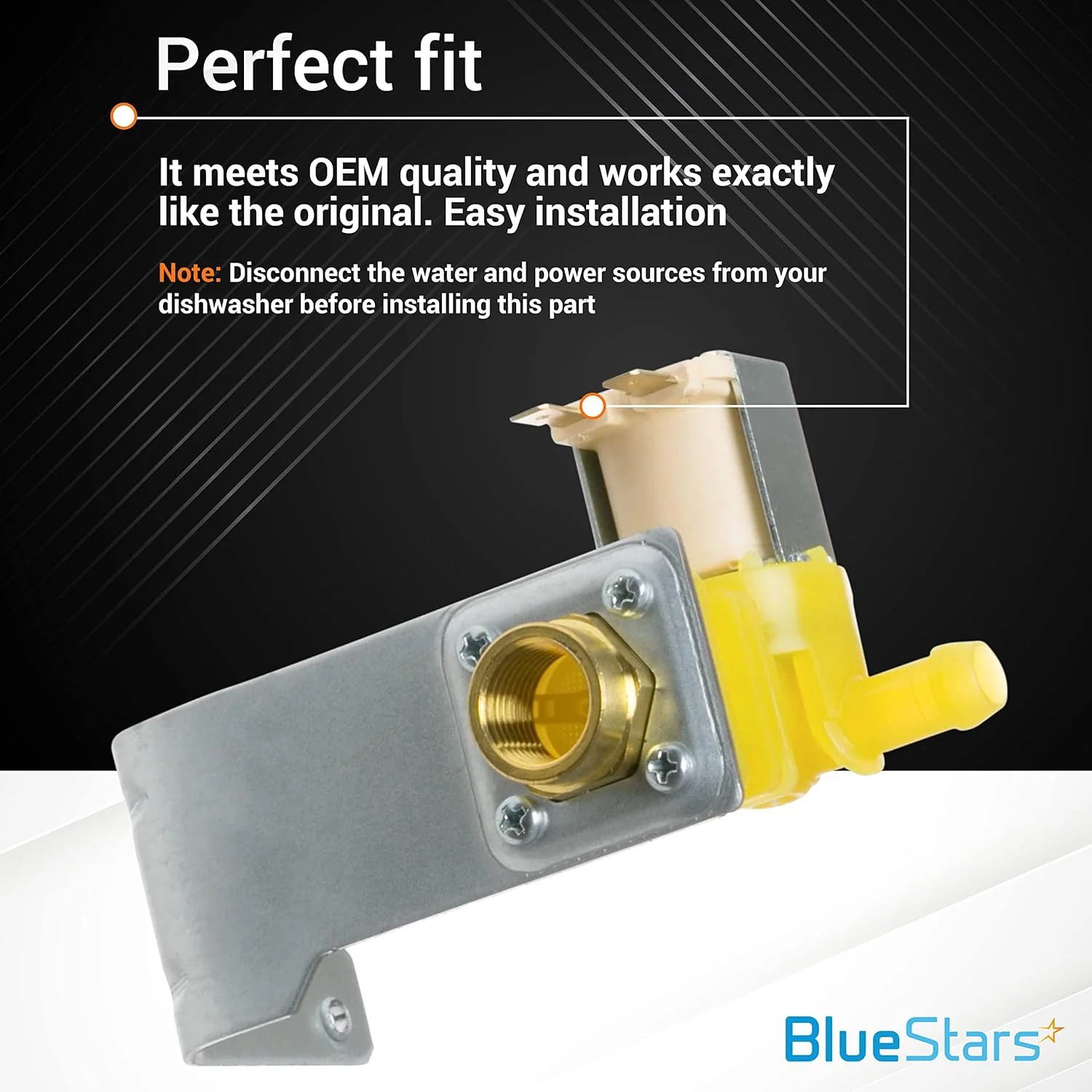 WD15X10014 Dishwasher Water Inlet Valve - For GE Hotpoint Dishwashers - Image 4