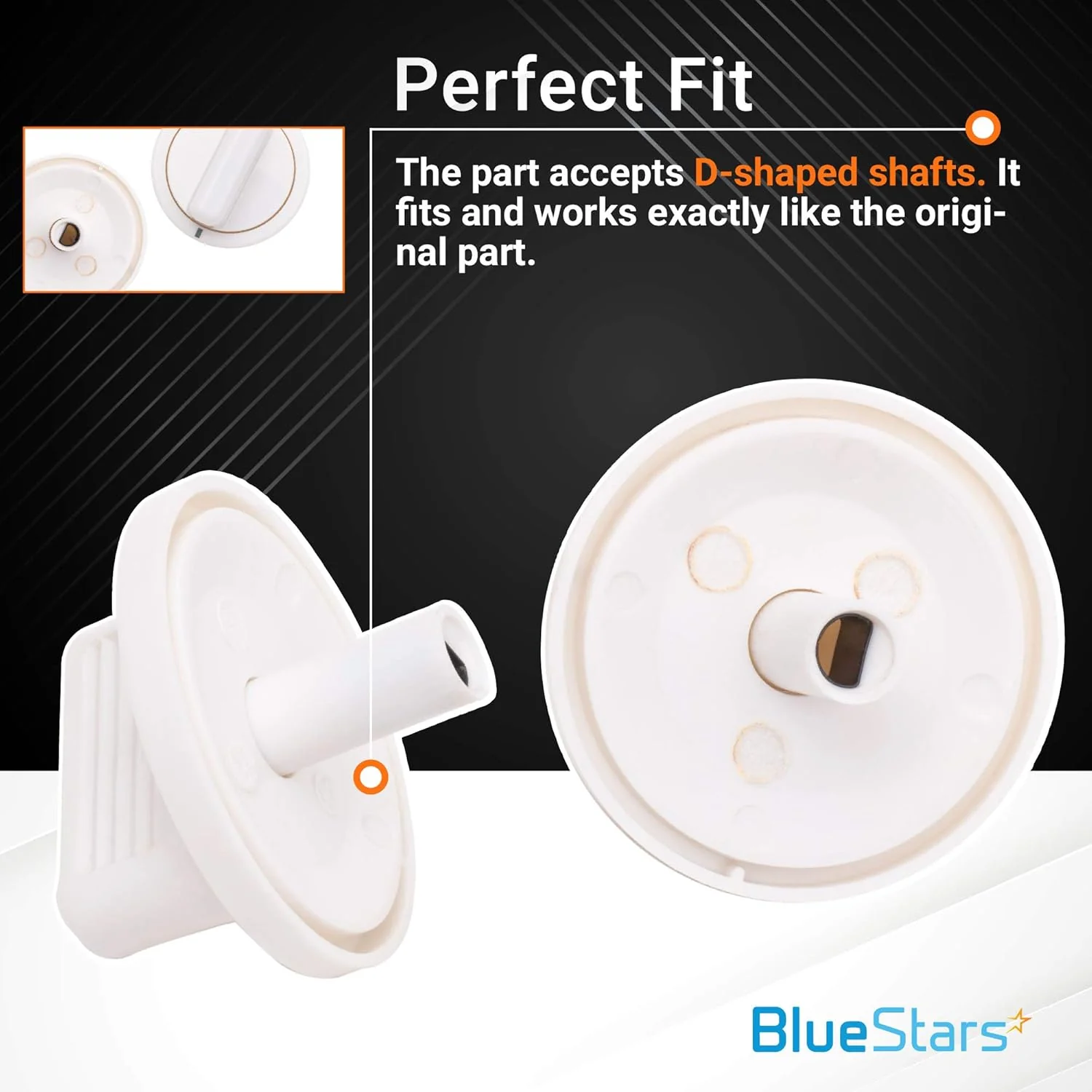 WE01X10160 Timer Knob - For GE Washers/Dryers - Replaces AP3207448 PS755794 WE01X10069 - 2 Pack - Image 5