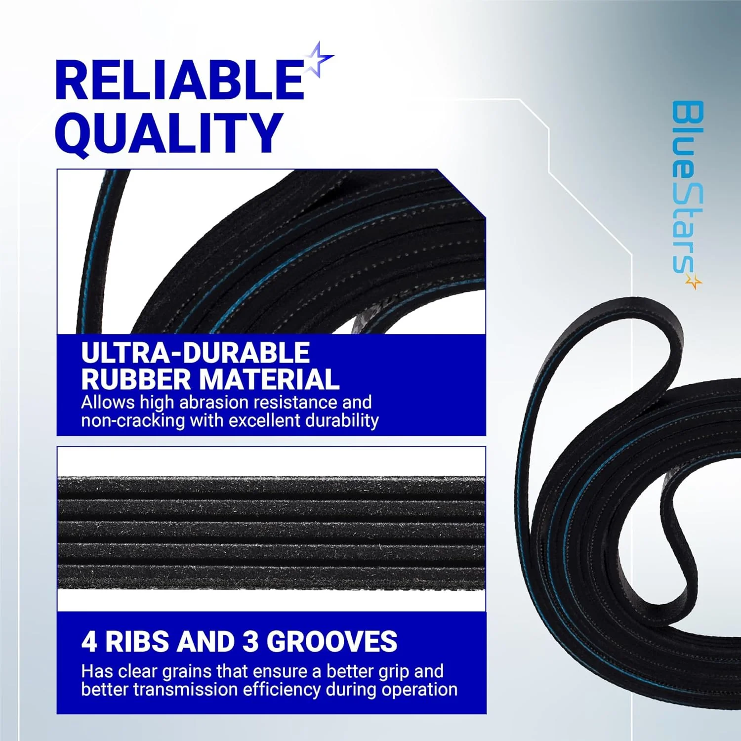 WE12M29 WE03X29897 Dryer Belt (89.5") for GE Hotpoint Frigidaire - Replaces 137292700 134163500 - Image 5