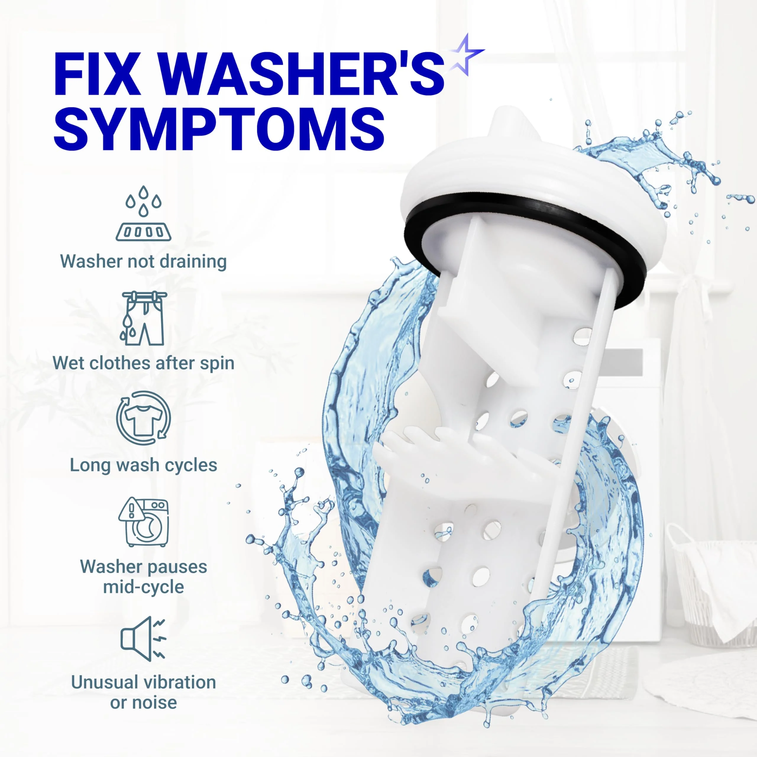WH11X34741 Washer Drain Pump Filter - For GE Washing Machine - Image 6