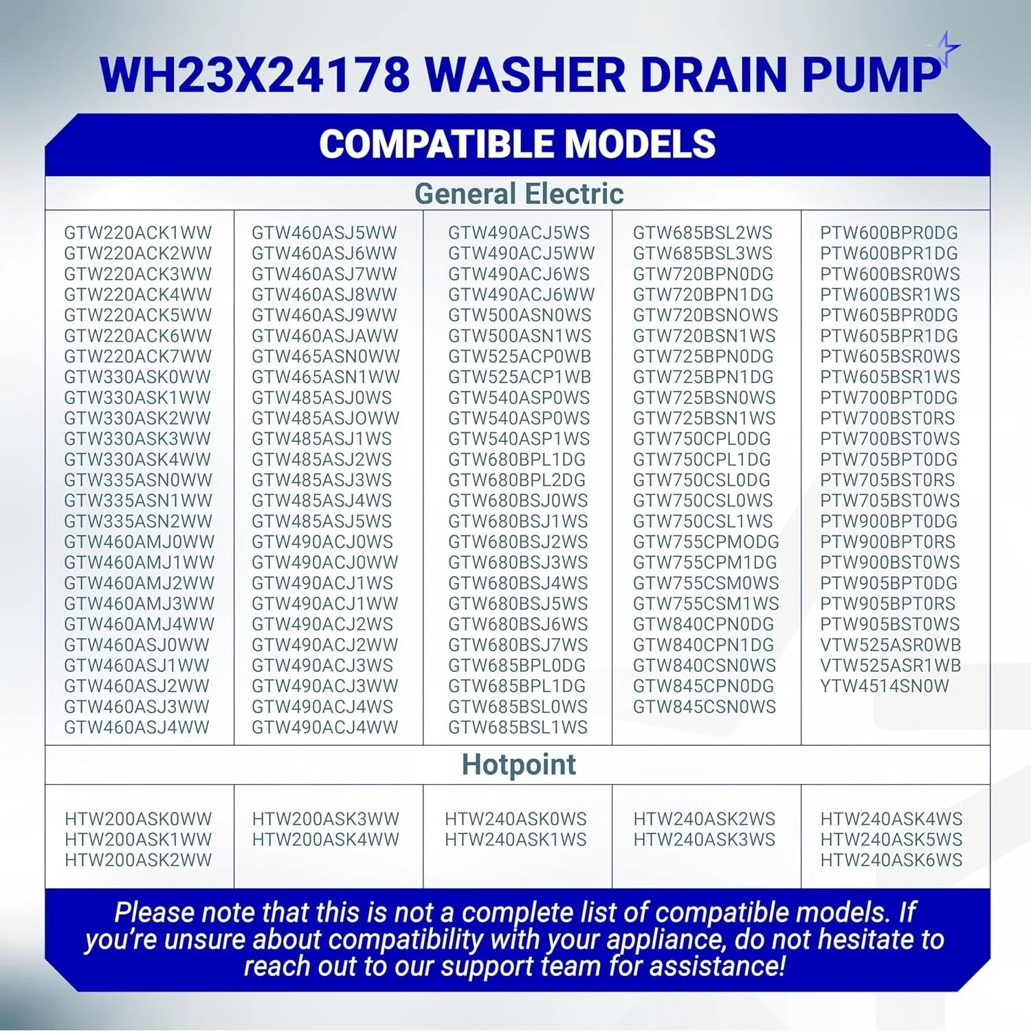 290D1201G003 290D1201G001 WH23X28418 Washer Drain Pump for GE Hotpoint - Image 8