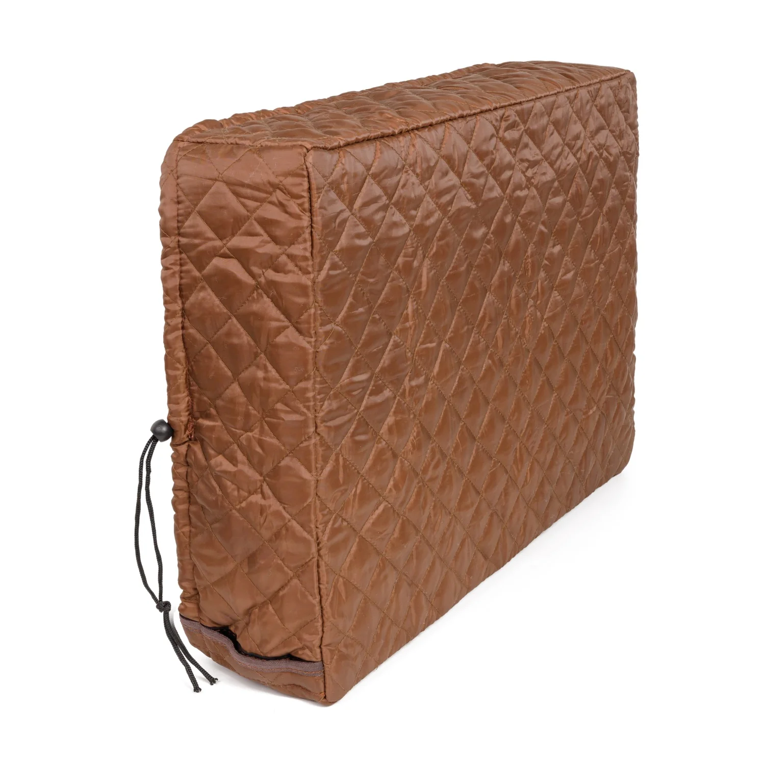 Window Air Conditioner Cover Indoor with Velcro Sides - Inside AC Cover for Winter - 17" x 13" x 3.5" (Brown)