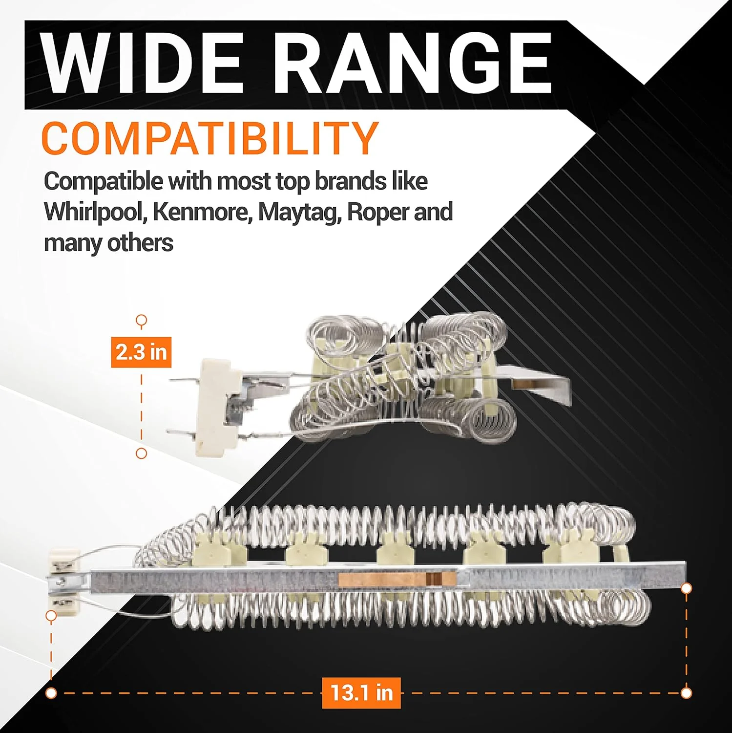 WP3387747 3387747 Dryer Heating Element Kit For Whirlpool Kenmore Elite Maytag Bravos - Image 3